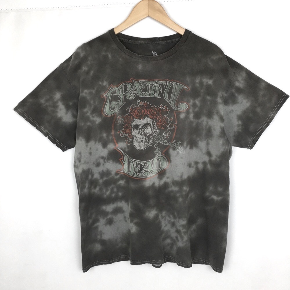 Junk Food Grateful Dead Retro Tour Tee T-Shirt Distressed Fade Gray Women’s Sz M - Picture 8 of 9